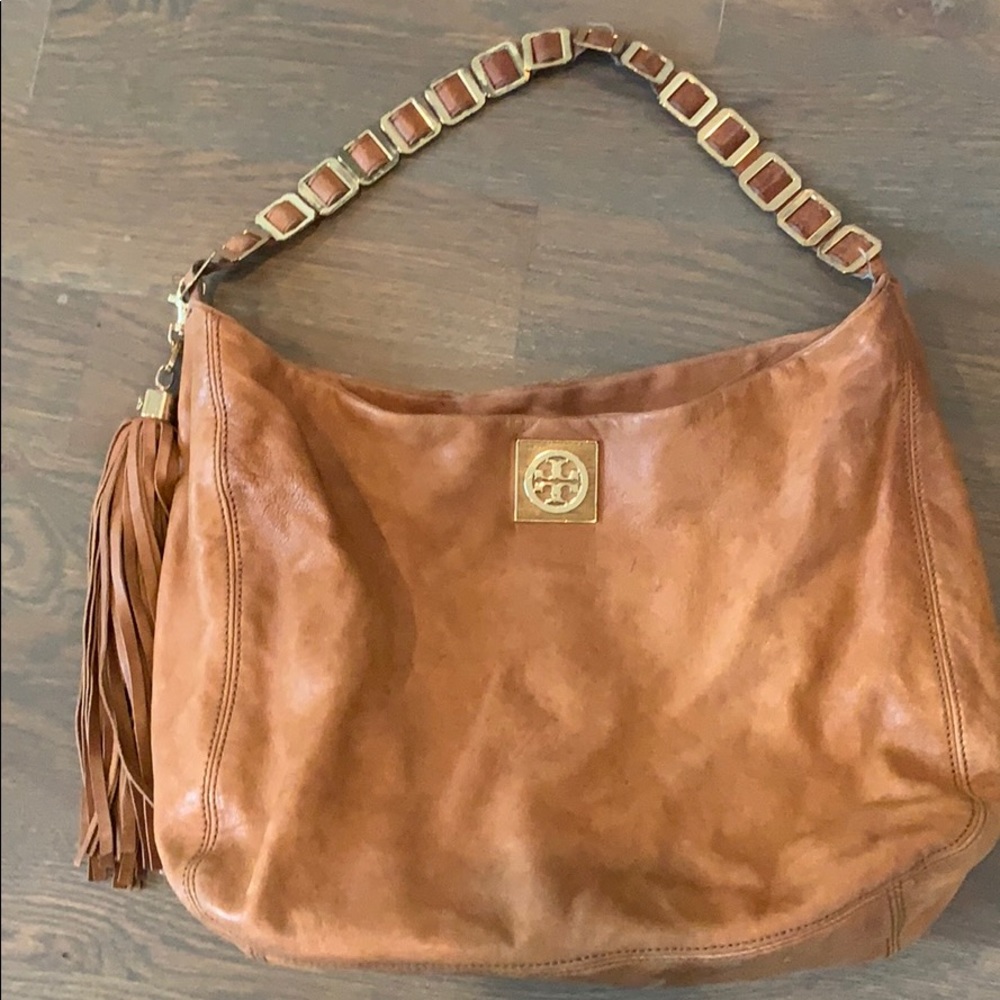 Tory Burch leather and gold bag